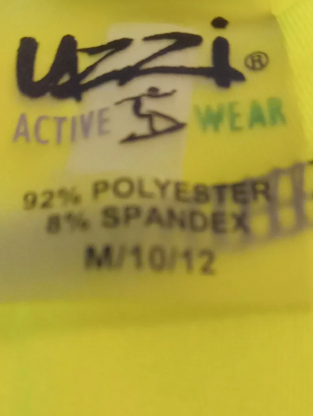 Uzzi Neon Yellow & Black Long Sleeve Swim Shirt